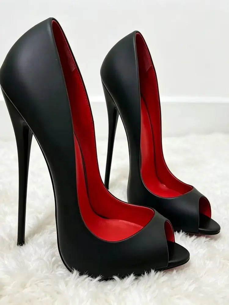 Escarpins à bout ouvert et talons hauts – CLEVI Paris