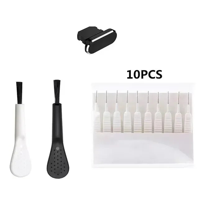 Cache Anti-Poussière & Kit Nettoyage Port de Charge Smartphone | iPhone & USB-C, Lot au Choix – CLEVI Paris