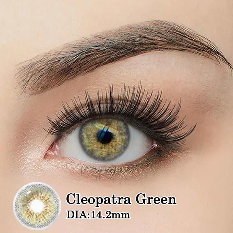 Lentilles de Contact Colorées DUOXIU avec Correction – 7 Teintes, Myopie 0 à -8.00