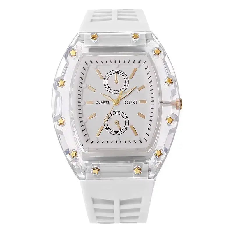 Montre Femme Quartz V248 Bracelet Silicone Boîtier Alliage 38mm Casual Fashion 6 Coloris – CLEVI Paris