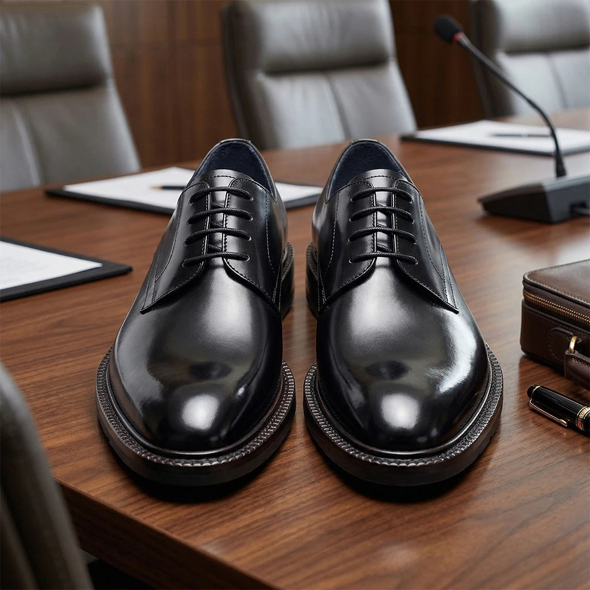 Oxford Derby Homme Cuir Vache Business Mariage Respirant – CLEVI Paris