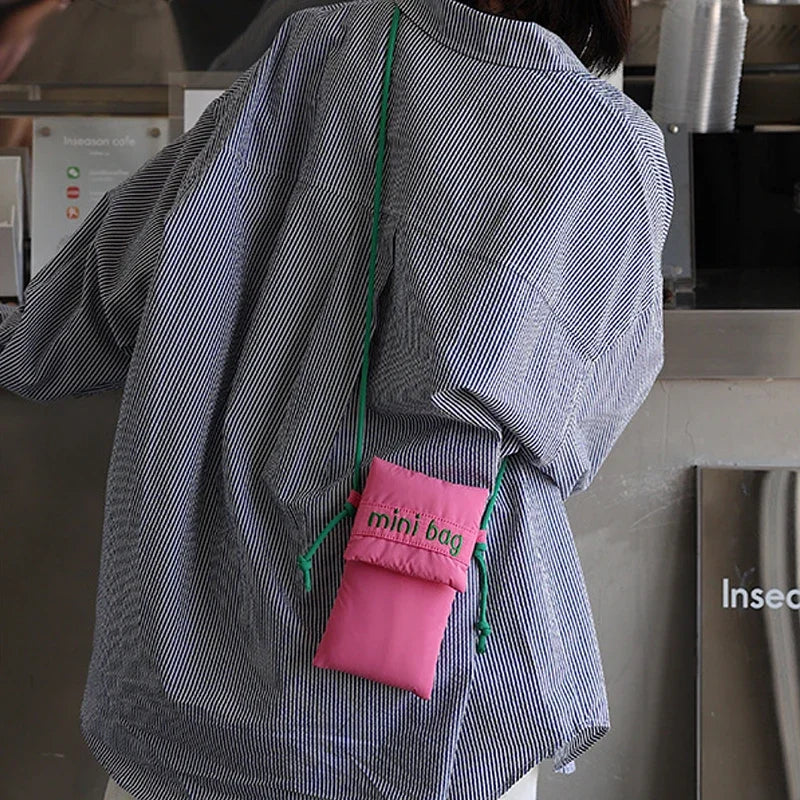 Mini Sac Bandoulière en Toile pour Téléphone | Sac Crossbody Casual Femme – CLEVI Paris