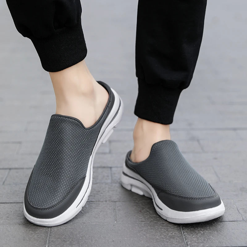 Mules Slides Homme Air Mesh Respirantes Semelle EVA Épaisse — Intérieur & Extérieur | CLEVI Paris