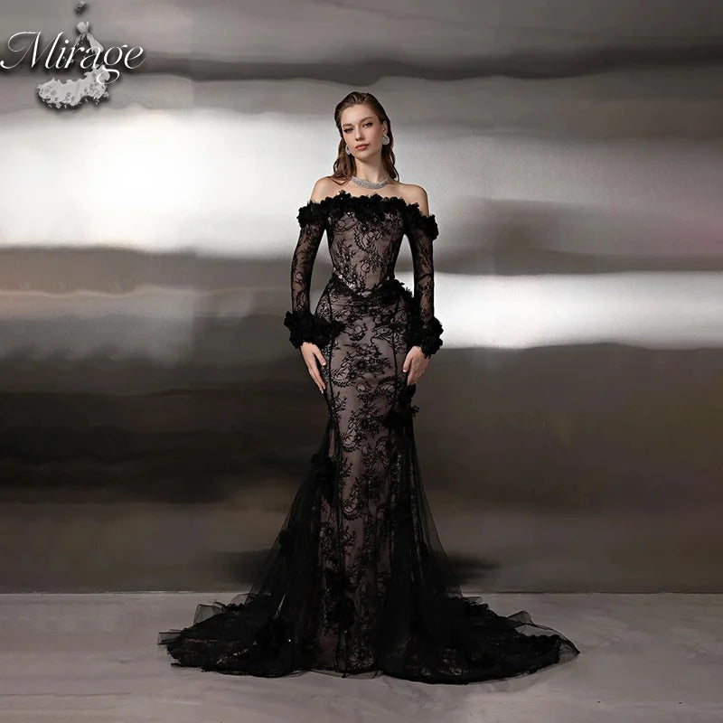Robe de soirée sirène à une épaule – CLEVI Paris