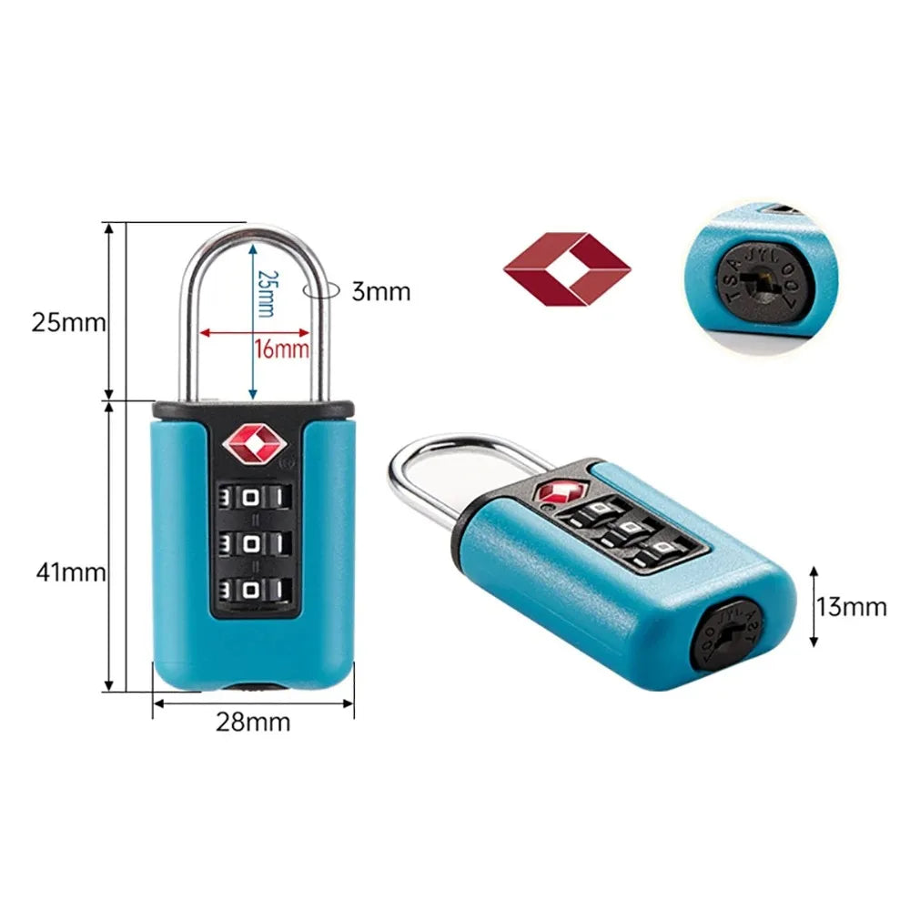 Cadenas TSA à Combinaison 3 Chiffres pour Valise & Bagage – CLEVI Paris