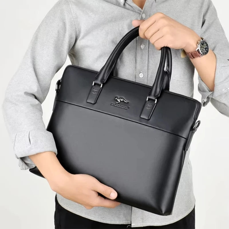 Serviette PU Homme Format A4 Ordinateur 14" Multi-Poches Bureau – CLEVI Paris