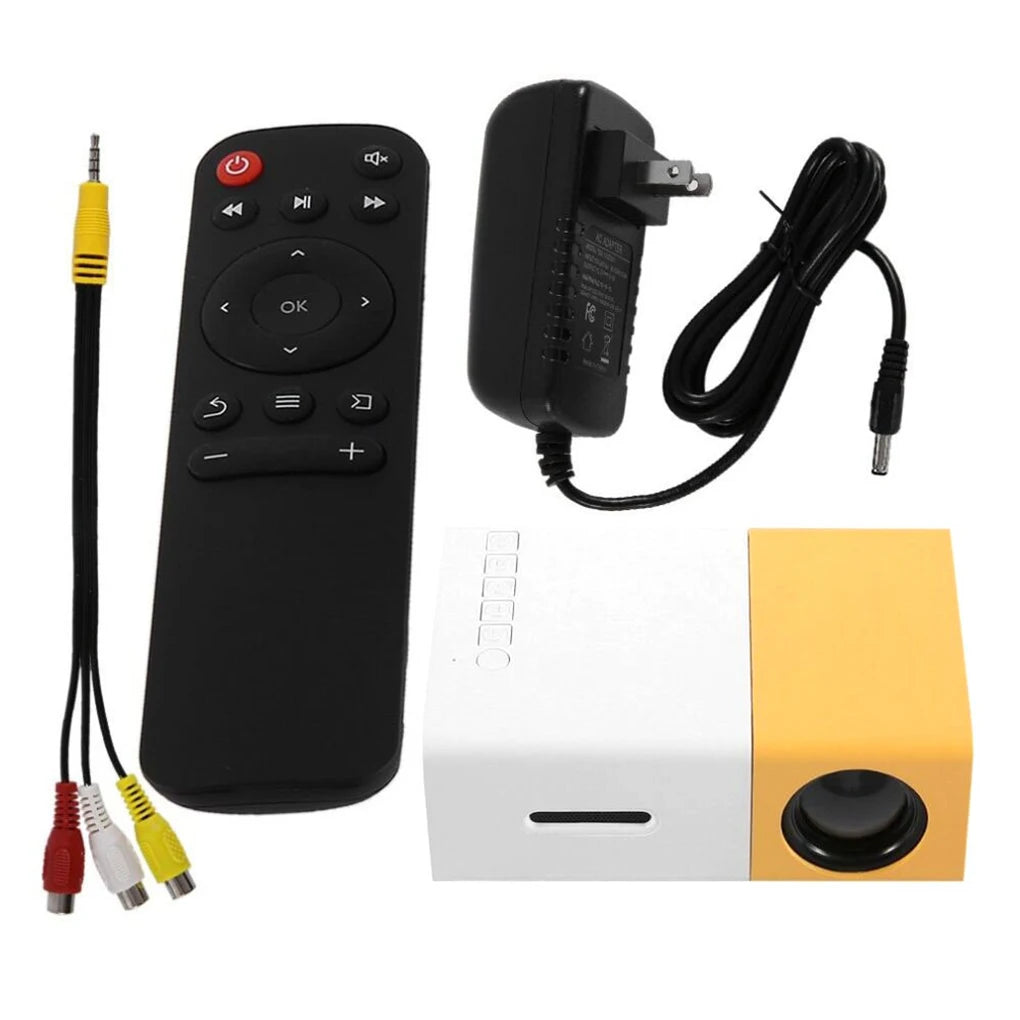Mini Projecteur Portable Worallymy T4 — Full HD 1080P, LED, Correction Keystone, Télécommande, Maison & Outdoor | CLEVI Paris