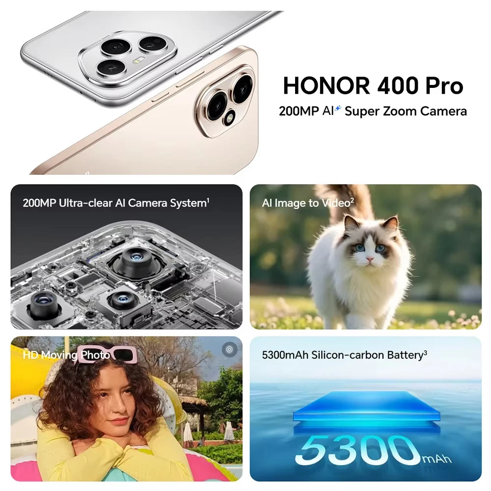 Smartphone HONOR 400 Pro 5G 512 Go – CLEVI Paris