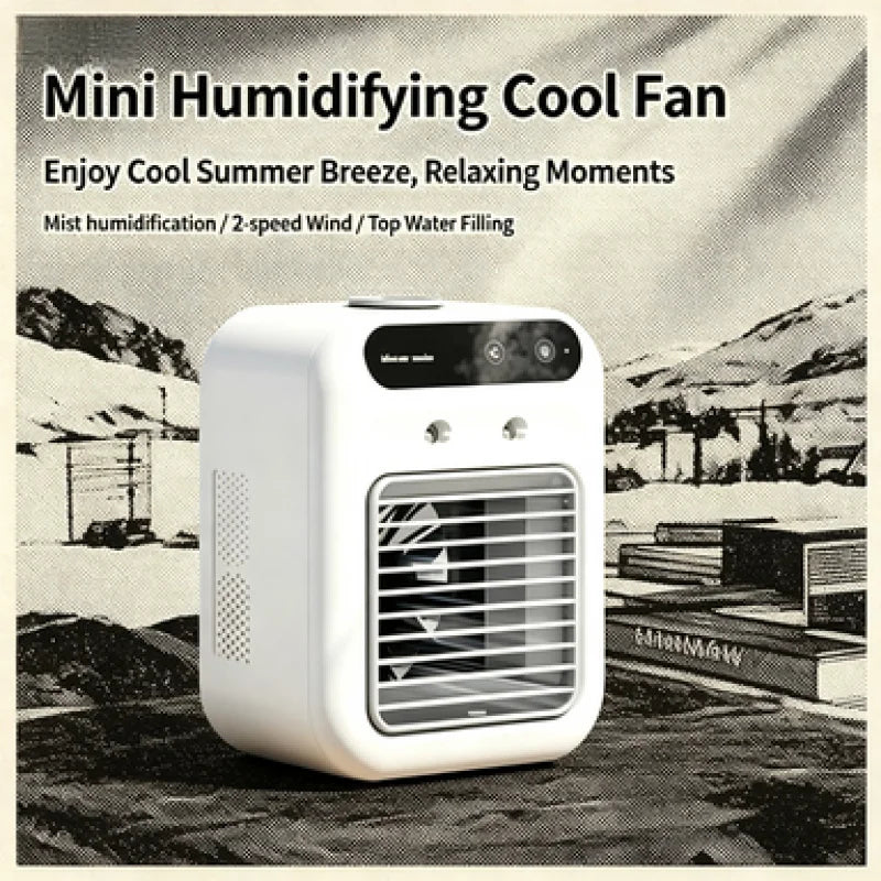 Mini climatiseur de bureau à brume rechargeable – CLEVI Paris
