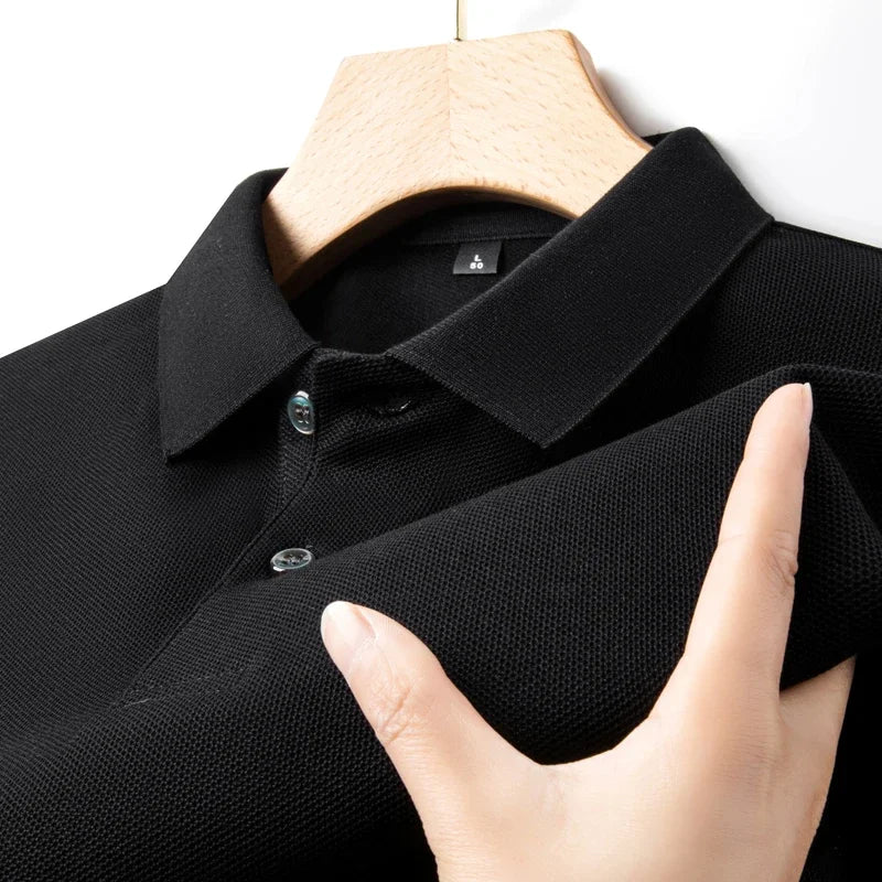 Polo Homme ELITEVESTA 100% Coton – 19 Coloris, Coupe Regular, Anti-Boulochage