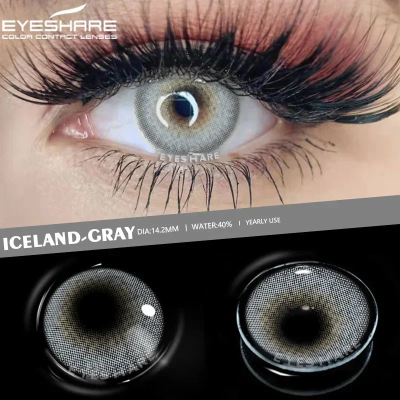 Lentilles de Contact Colorées EYESHARE | Sans Correction | 15 Coloris | Port Annuel – CLEVI Paris