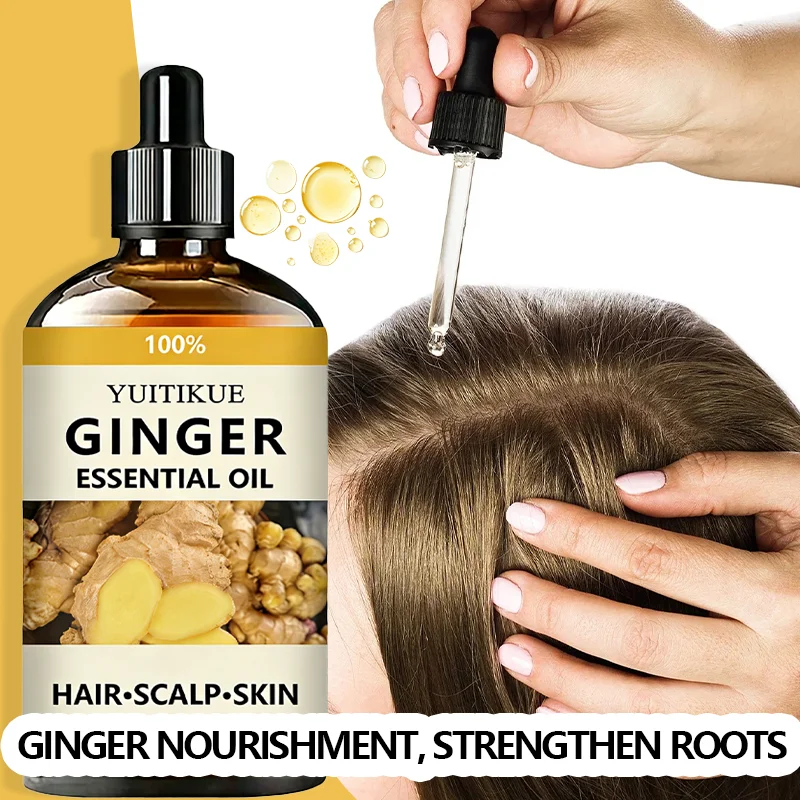Huile Essentielle de Gingembre 100% Pure | Soin Cheveux, Cuir Chevelu & Peau 100ml – CLEVI Paris