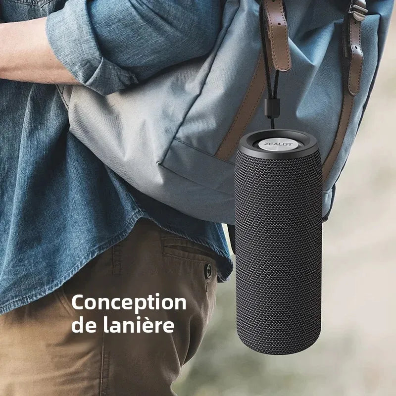 Enceinte Bluetooth Zealot S51 10W Basses Profondes TWS 8h AUX TF USB – CLEVI Paris