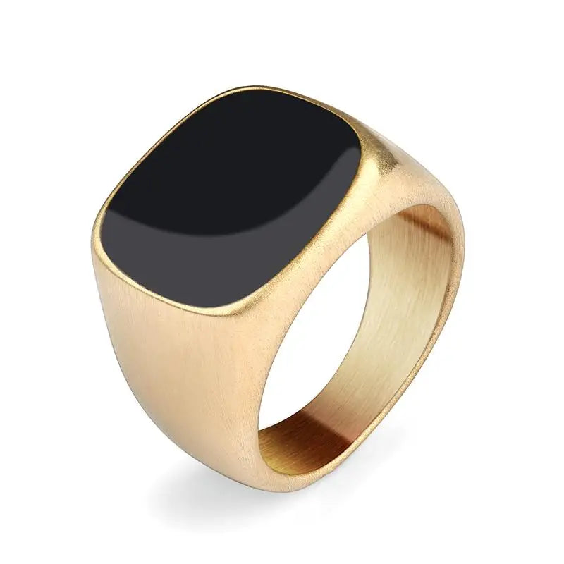 Bague Homme en Acier Inoxydable et Zircon – CLEVI Paris