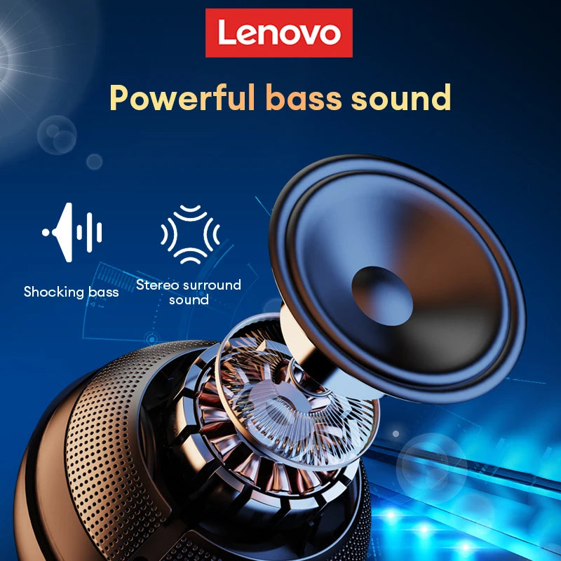 Enceinte Bluetooth Lenovo TS5 5W Surround 360° 8h Portable Subwoofer – CLEVI Paris