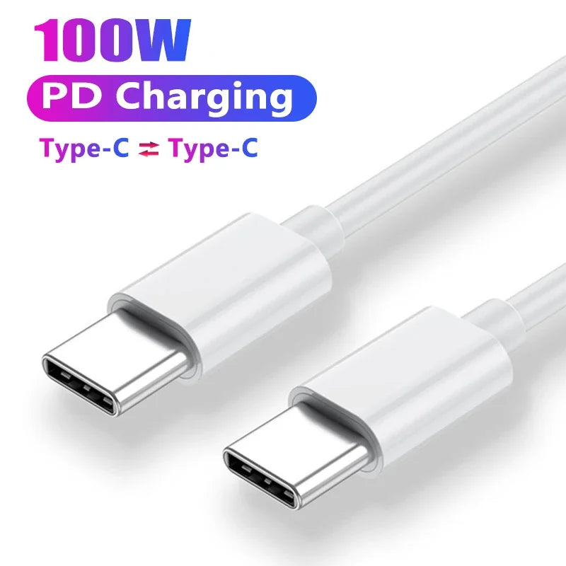 Câble USB-C vers USB-C 100W PD Charge Rapide 5A 0,3m-2m – CLEVI Paris
