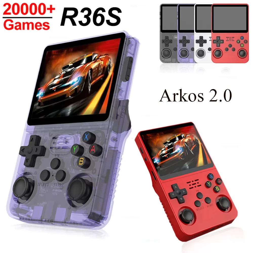 Console de Jeu Rétro Portable R36S — Écran IPS 3,5", ArkOS, 10 000+ Jeux | CLEVI Paris