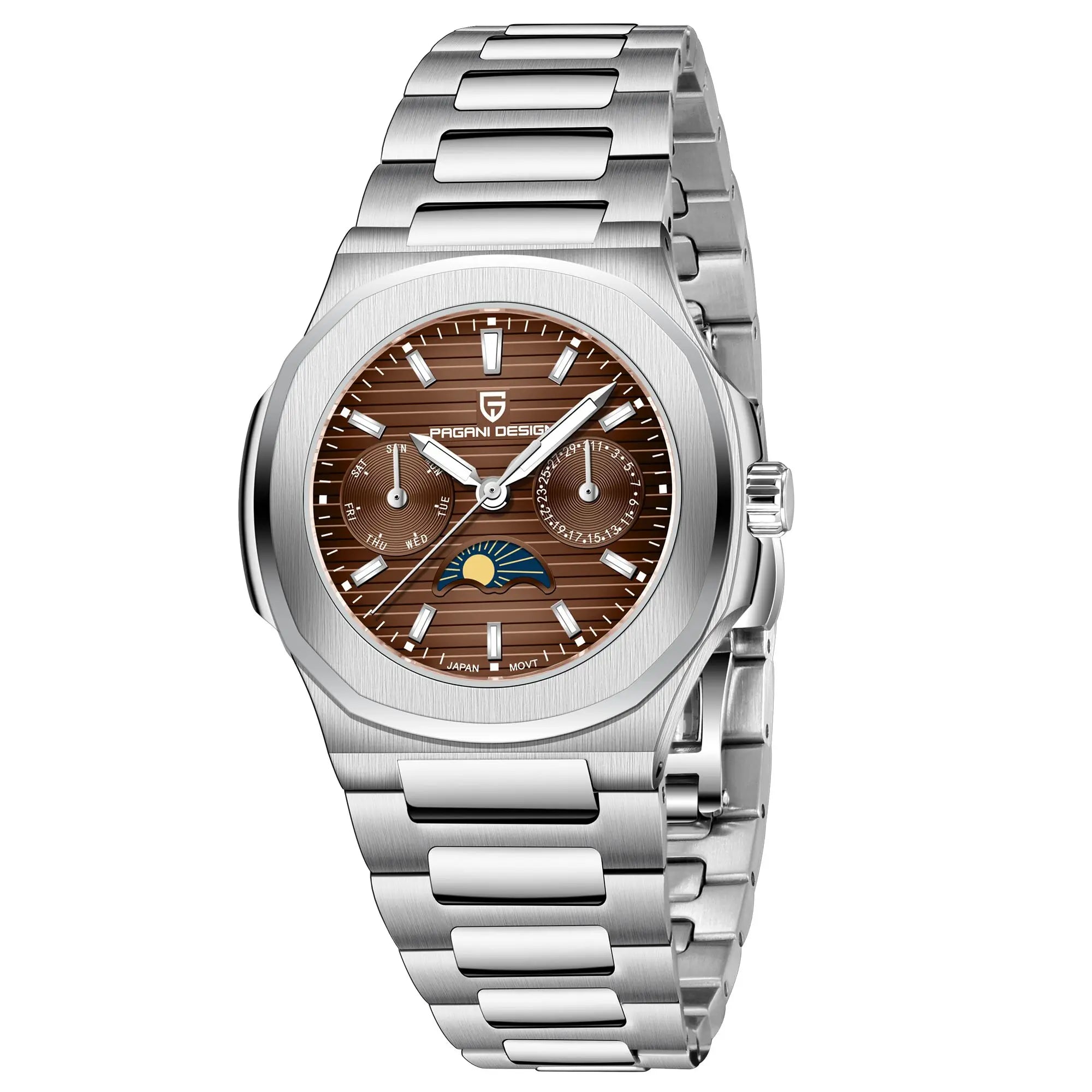Montre Femme Pagani Design PD-1786 Quartz Phase de Lune Saphir 100m – CLEVI Paris