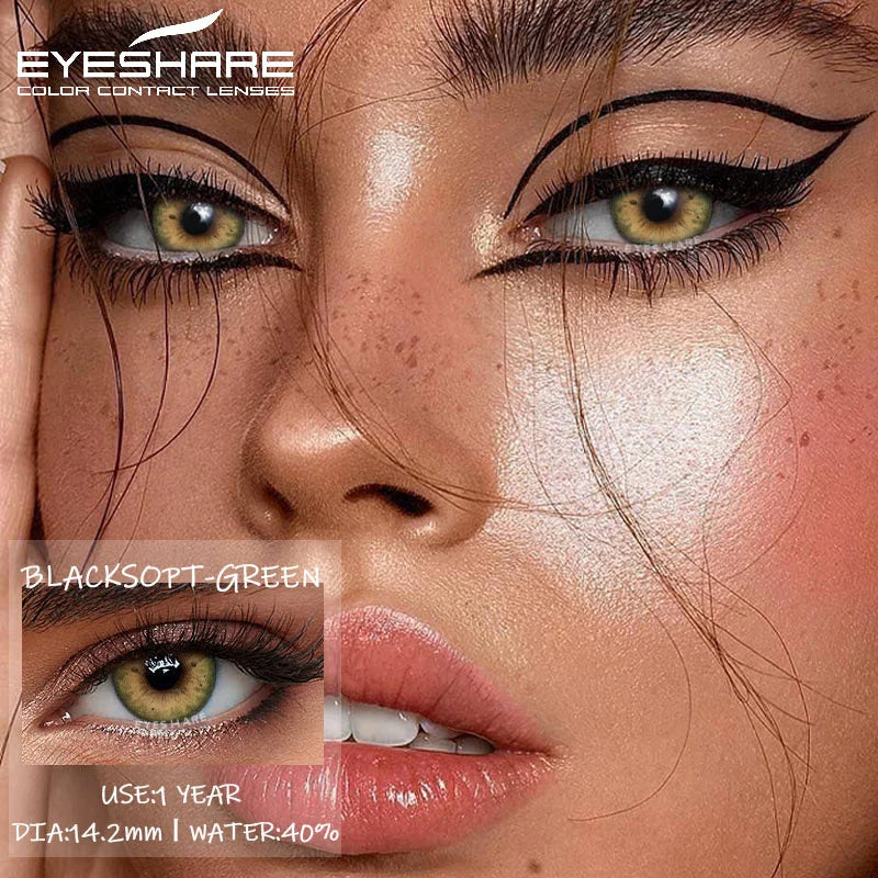 Lentilles de Contact Colorées EYESHARE | Usage Annuel Sans Correction | 15 Coloris | Maquillage & Quotidien – CLEVI Paris