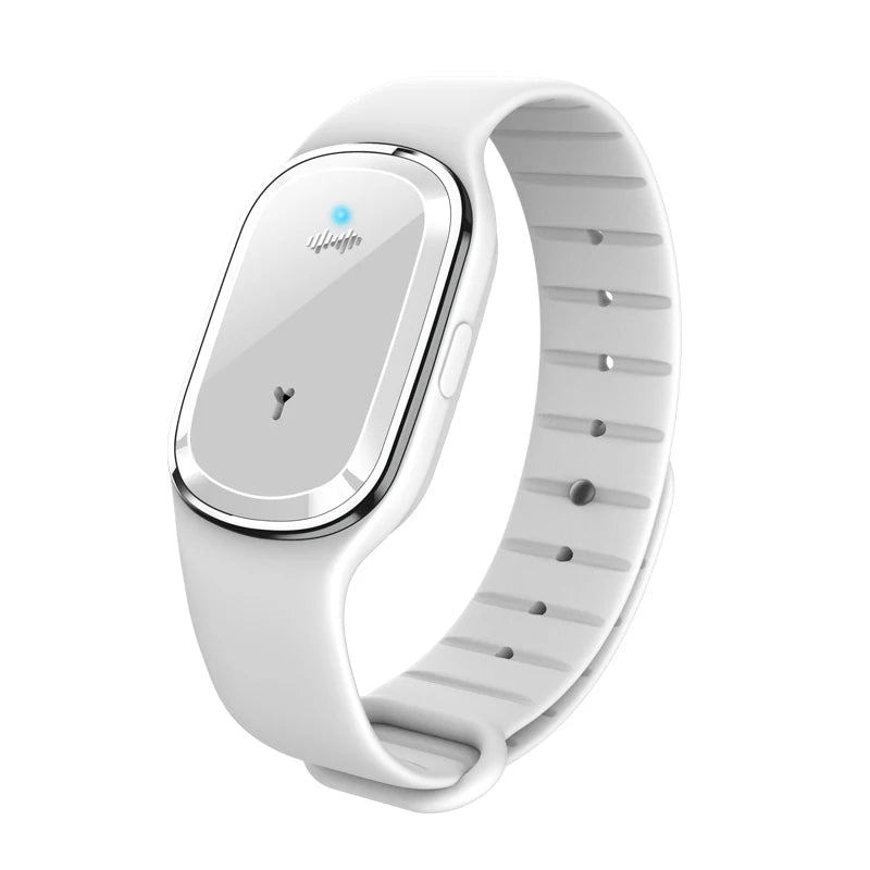 Bracelet Anti-Moustiques Rechargeable USB – Silicone Ajustable, Enfants & Adultes – CLEVI Paris