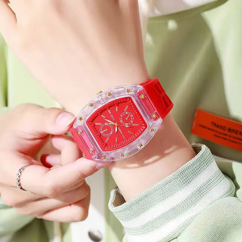 Montre Femme Quartz V248 Bracelet Silicone Boîtier Alliage 38mm Casual Fashion 6 Coloris – CLEVI Paris