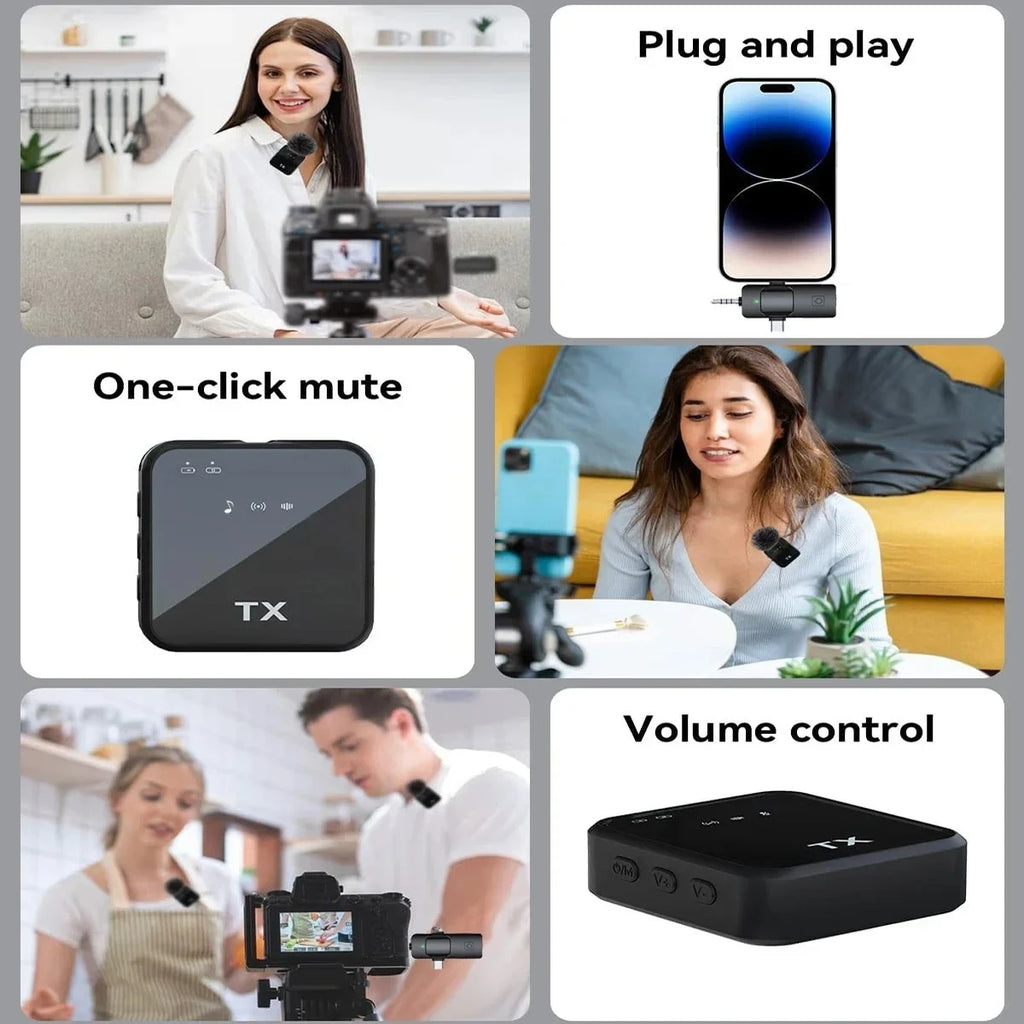 Micro cravate sans fil DIXSG 3-en-1 – CLEVI Paris
