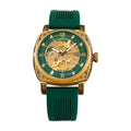 Montre Automatique Homme Tourbillon Vintage Chiffres Romains Silicone 40mm – CLEVI Paris