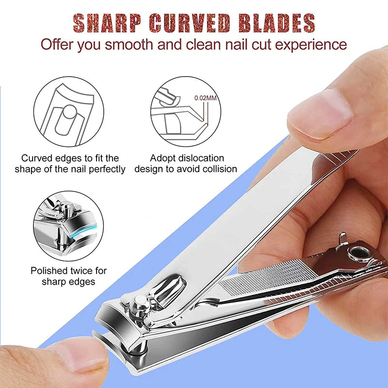 Coupe-Ongles Inox Anti-Éclaboussures Petit Grand ou Duo – CLEVI Paris