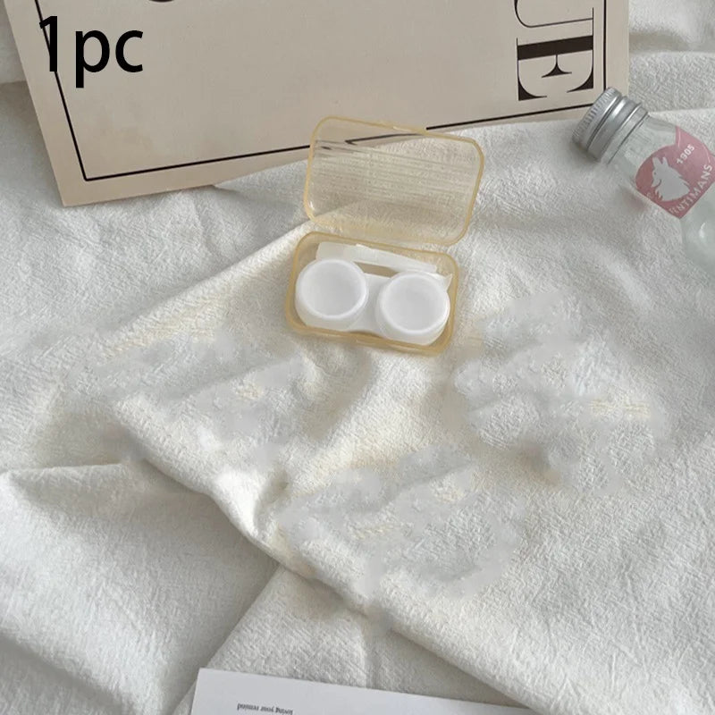 Boîtier à Lentilles de Contact Carré Portable | Kit Complet avec Pince, Ventouse & Miroir | 8 Coloris – CLEVI Paris
