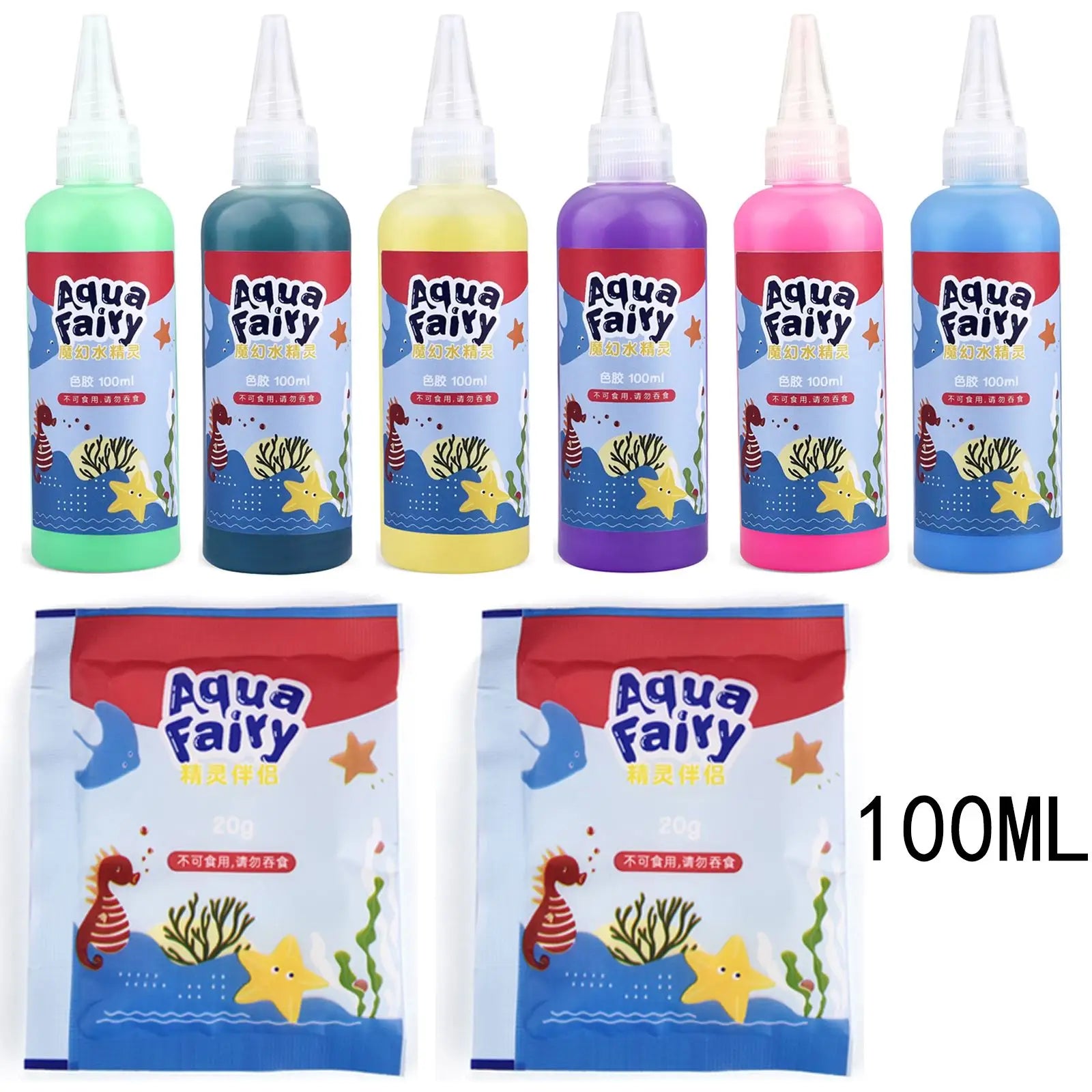 Kit Solution Magique Water Elves | DIY Créatif Enfants, Peinture & Stickers Aquatiques, 20 Assortiments – CLEVI Paris
