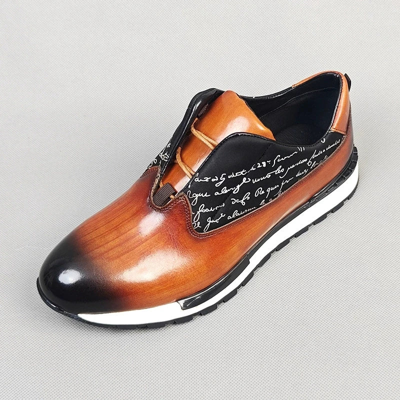 Sneakers en cuir à lacets pour homme – CLEVI Paris