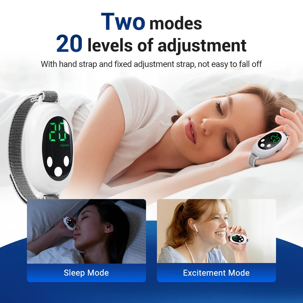 Aide au Sommeil Microcourant EMS | Anti-Insomnie, Stress & Anxiété 20 Niveaux