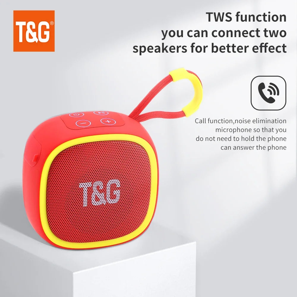 T&G TG659 Mini Enceinte Bluetooth 5.3 TWS HiFi Radio FM Carte TF – CLEVI Paris