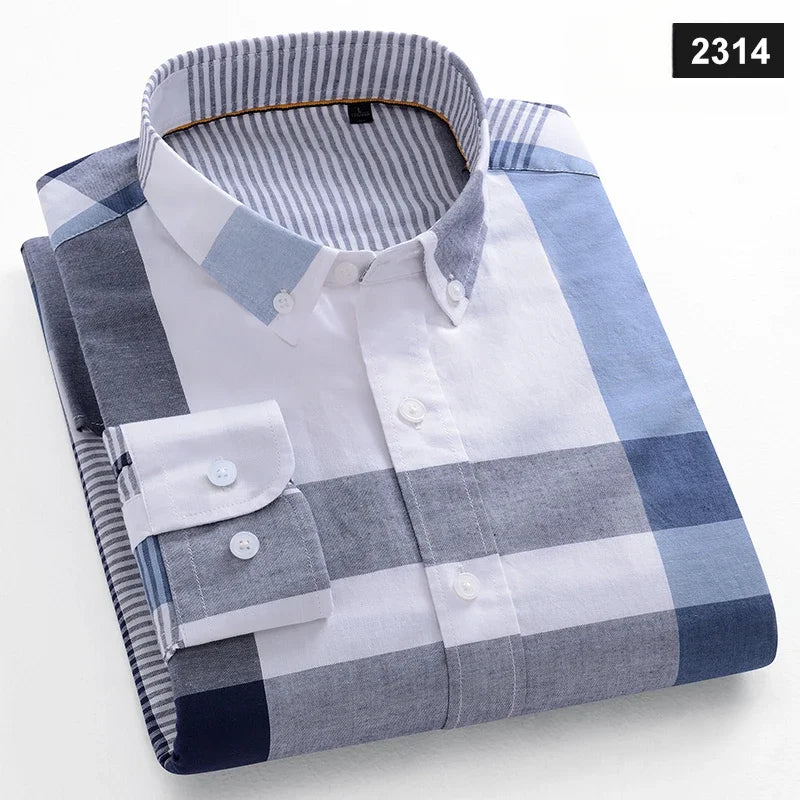 Chemise Oxford Homme Casual Manches Longues – CLEVI Paris