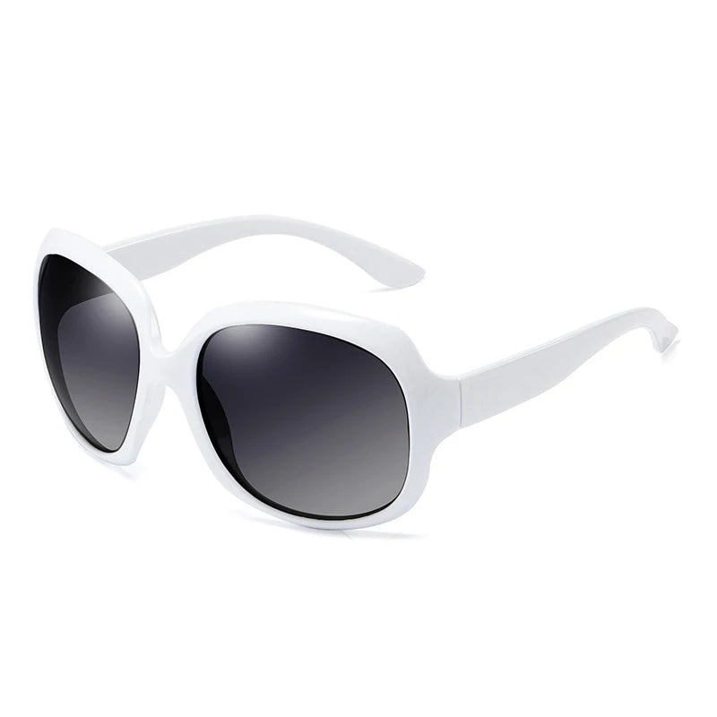 Lunettes de Soleil Rondes Oversize Polarisées Dégradé UV400 Femme – CLEVI Paris