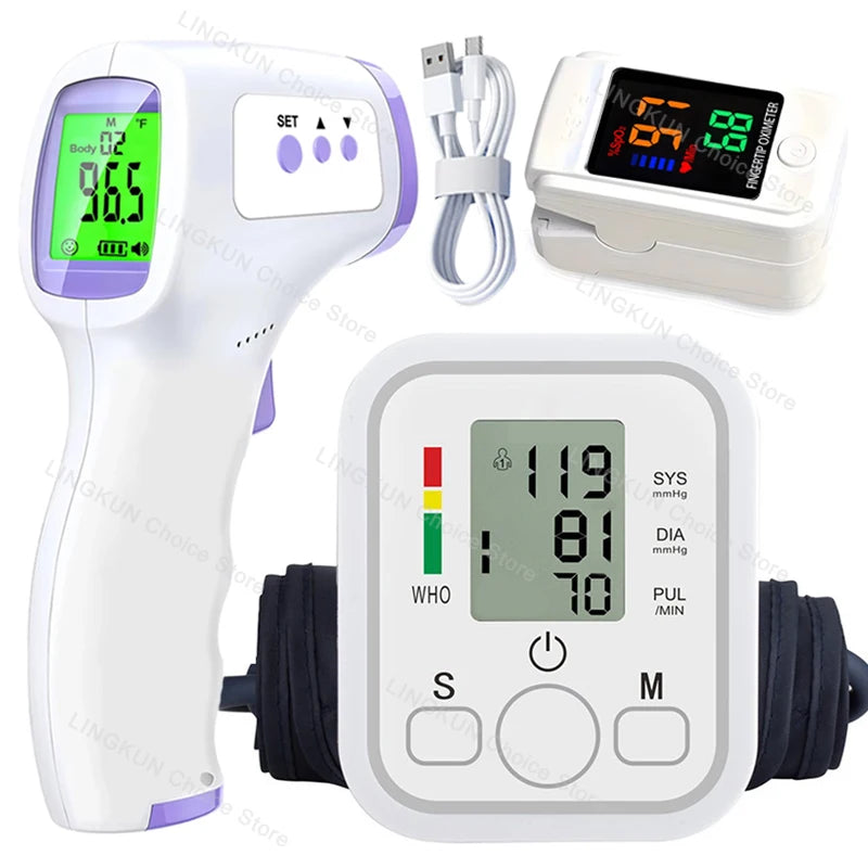Tensiomètre Bras Automatique & Oxymètre Certifié CE Mémoire – CLEVI Paris