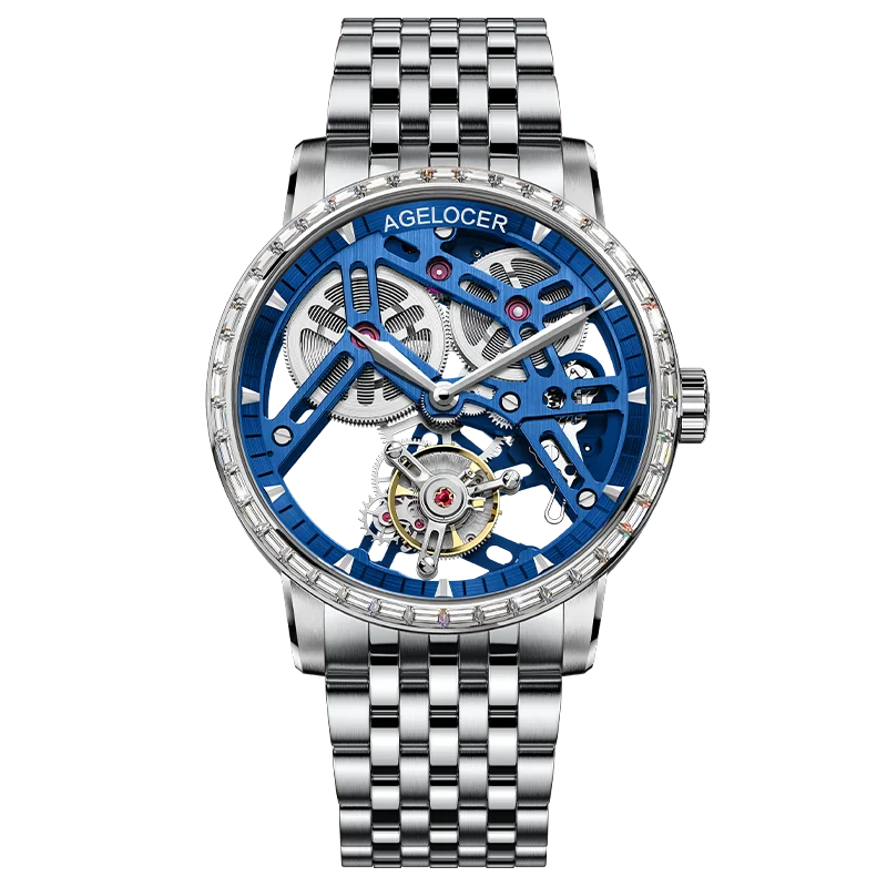 Montre Homme Flying Tourbillon Squelette Architectural 80h Agelocer Cal.A9001 Prix IAI – CLEVI Paris