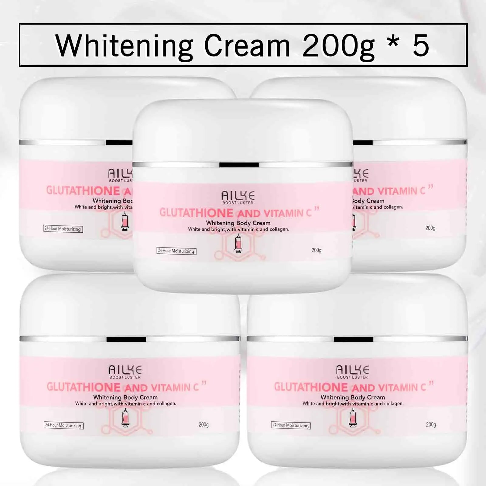 Gamme Éclaircissante AILKE – Vitamine C, Glutathion & Collagène – Teint Unifié, Taches Réduites & Peau Lumineuse