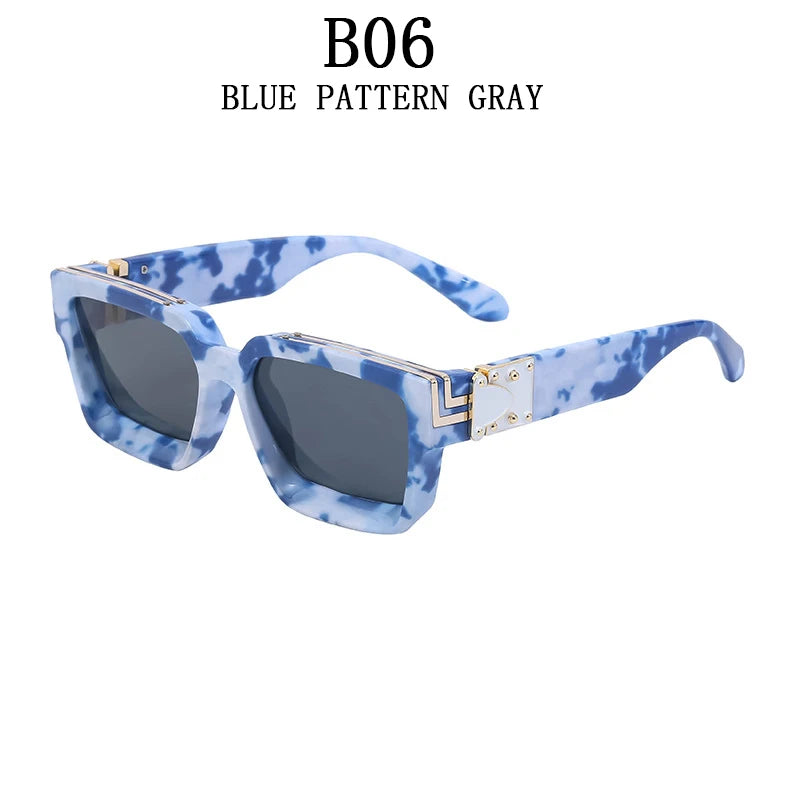 Lunettes de Soleil Carrées Vintage UV400 Unisexe – CLEVI Paris