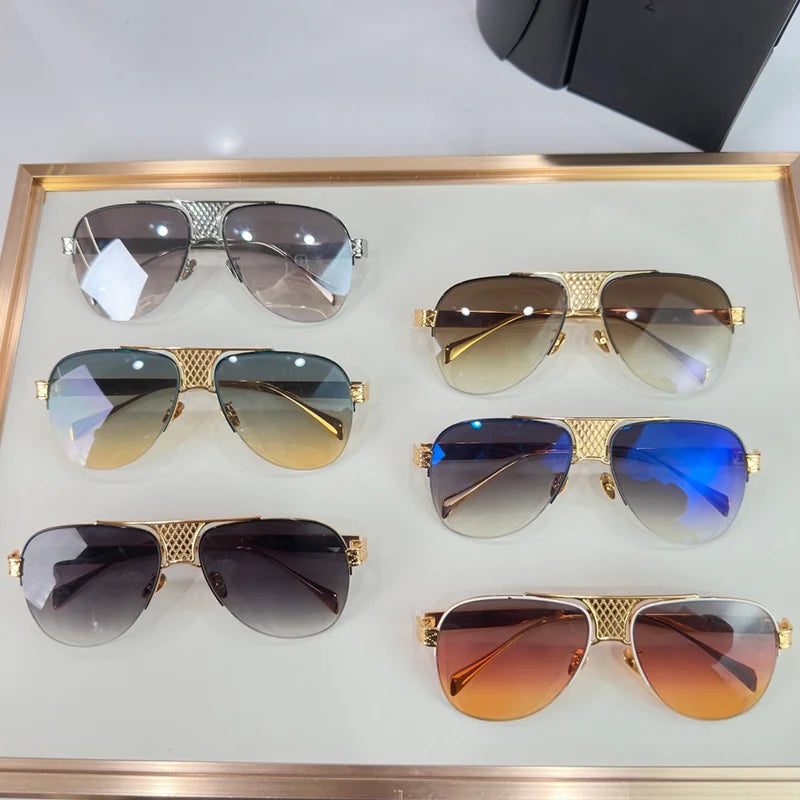 Lunettes style pilote homme en alliage – CLEVI Paris