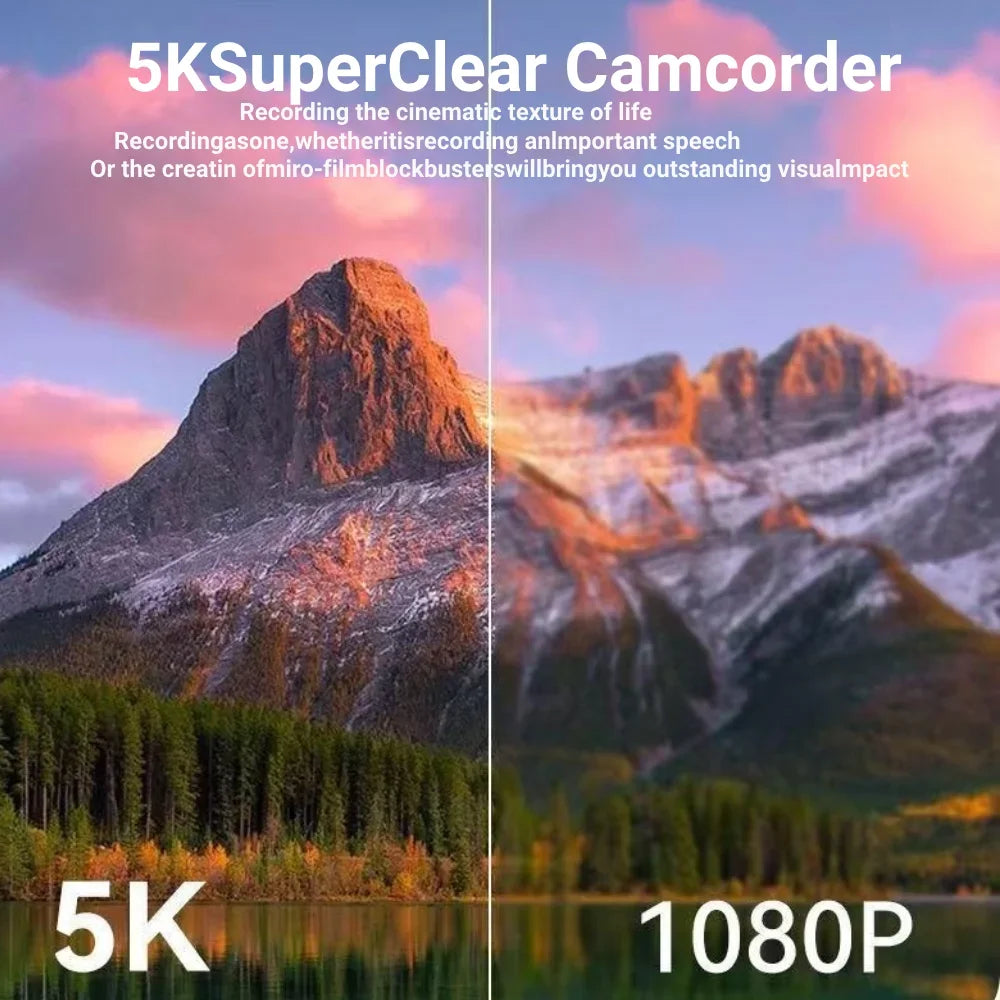 Appareil Photo 5K 75MP DIXSG – WiFi, Écran Rabattable 3", Zoom 18x, Flash, Webcam & Vlogging