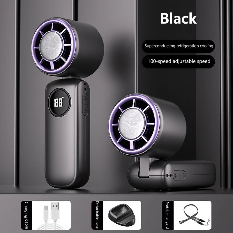 Mini ventilateur pliable rechargeable USB-C – CLEVI Paris