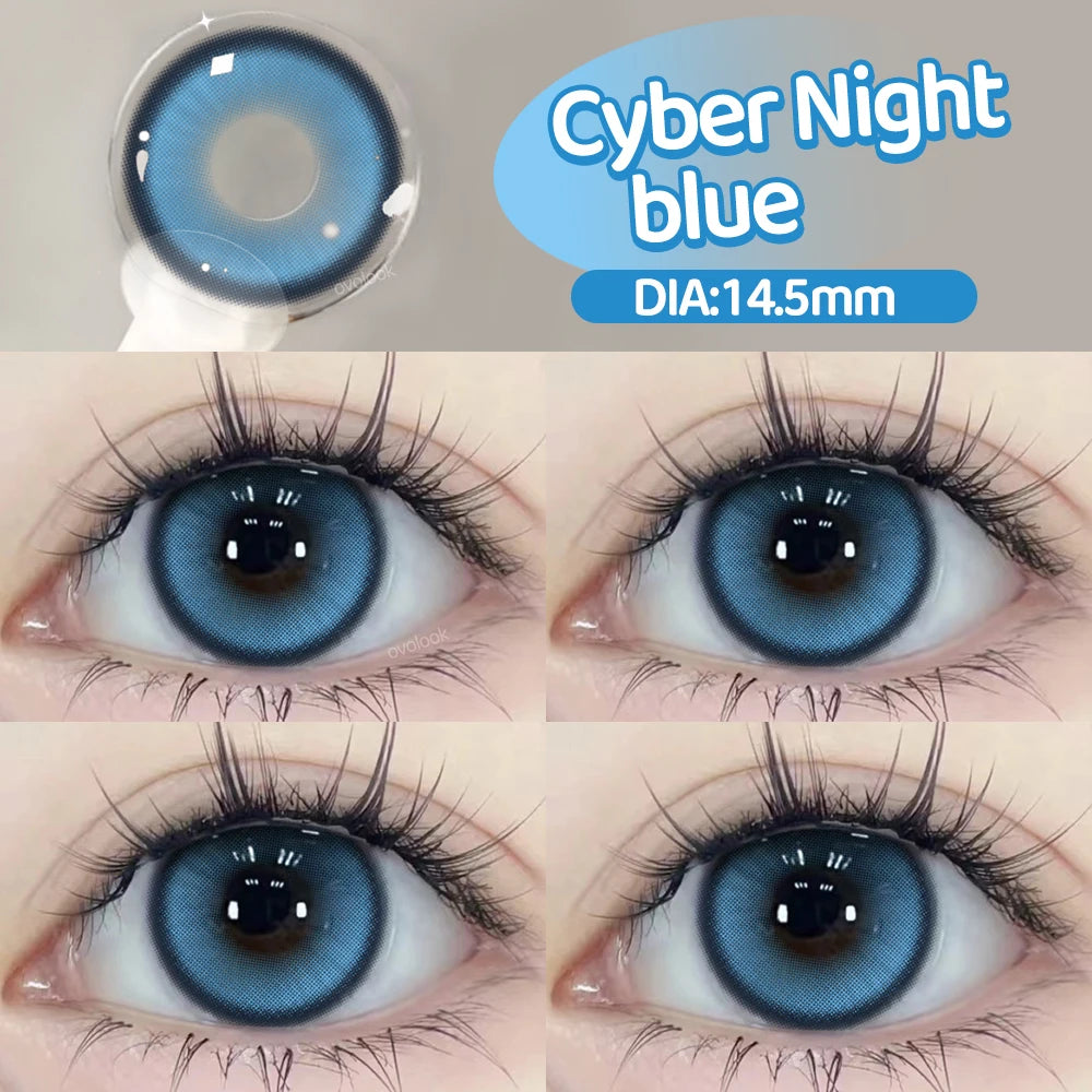 Lentilles de Contact Colorées Halloween | Série Cyber & Pupilles Agrandies – Myopie
