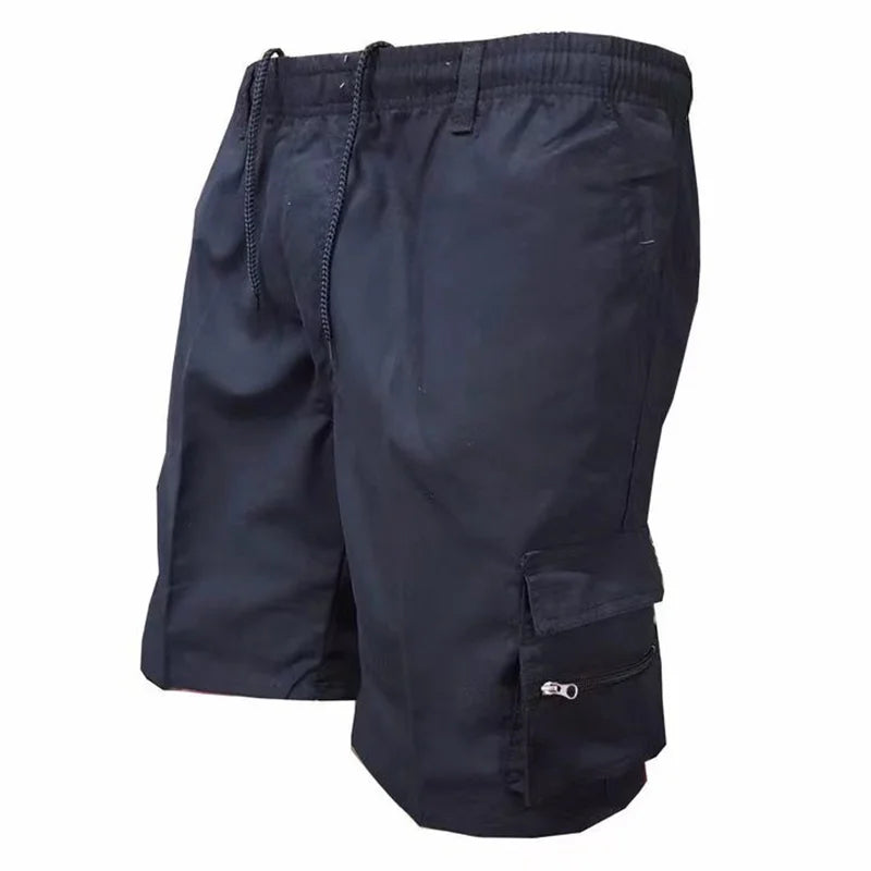 Short Cargo Homme Polyester Léger Poches Multiples – CLEVI Paris