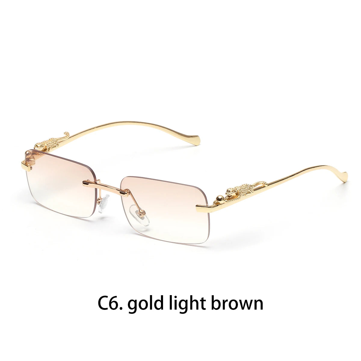 Lunettes de Soleil Sans Monture Carrées Hip Hop – Monture Polycarbonate UV400 Outdoor – CLEVI Paris