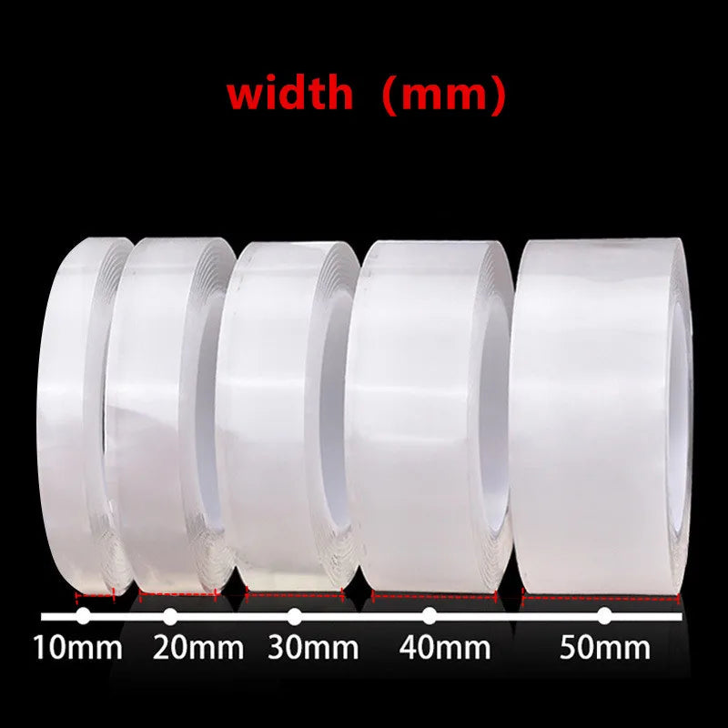 Nano Tape Double Face Réutilisable Sans Trace — 1m, 3m ou 5m — CLEVI Paris