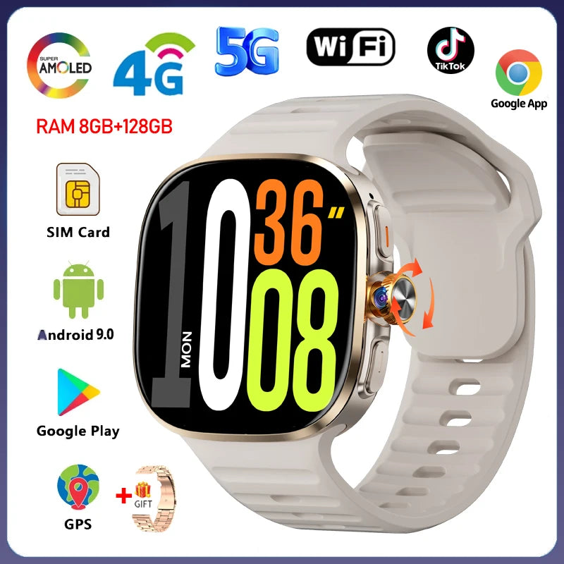 Montre Connectée 4G Android 9.0 Caméra – CLEVI Paris