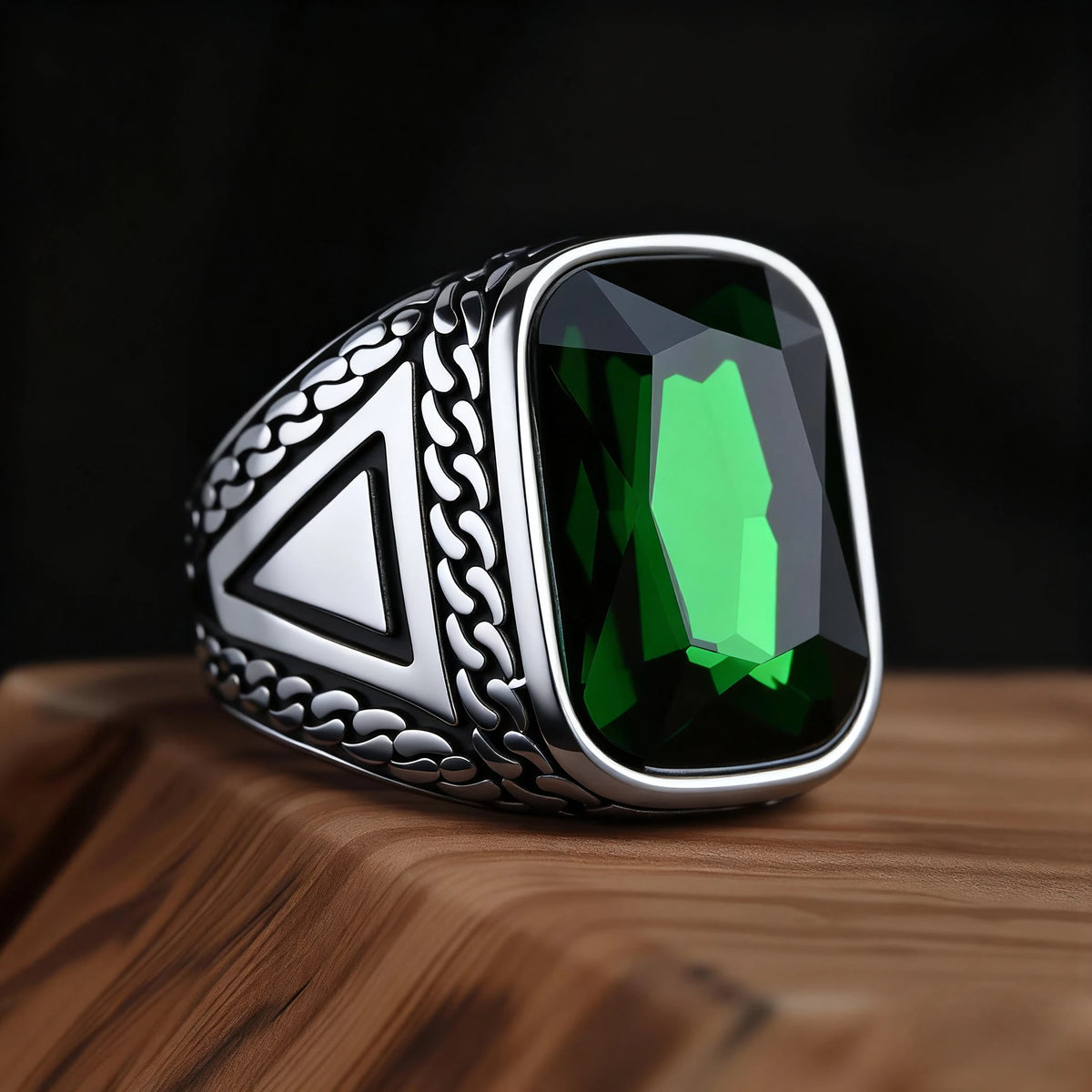 Bague Homme Acier 316L et Pierres Colorées – CLEVI Paris