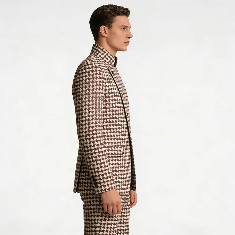 Costume Homme Col Mandarin 2 Pièces – CLEVI Paris