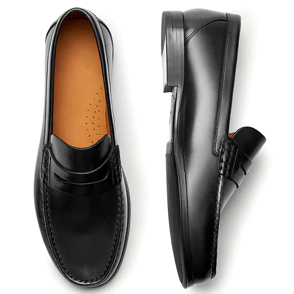 Loafers Homme Cuir de Veau Slip-On Respirant Imperméable Mocassins 2 Coloris – CLEVI Paris